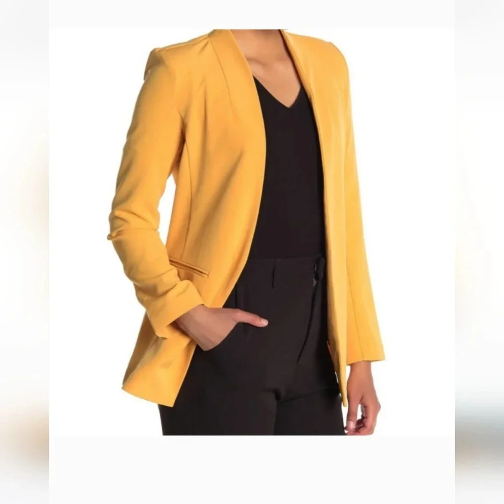 Bagatelle Open front blazer. light orange. Size small NWT - Picture 4 of 14